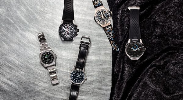 Rolex Air King, Tag Heuer Carrera Calibre Heuer 01, IWC Mark XVIII, Hublot Big Bang Broderie Sugar Skull Gold, Tag Heuer Connected