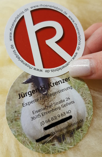visitenkarte jürgen krenzer, rhön