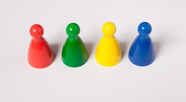 Alle Farben sind im Spiel: nach dem Modell der Teamrollen von Meredith Belbin sollten Teammitglieder möglichst unterschiedlich sein.