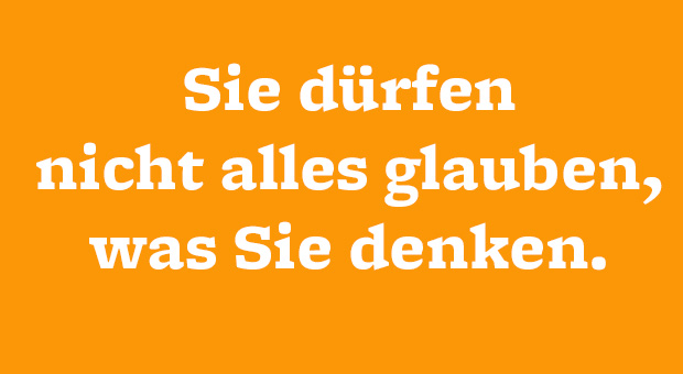 Dieses Zitat von Heinz Ehrhardt hilft Vanessa Weber, aus negativen Gedankengängen auszubrechen.