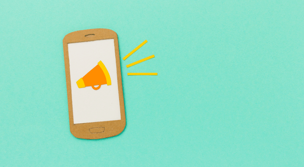 Handy, Megafon, Lautsprecher, Social Media