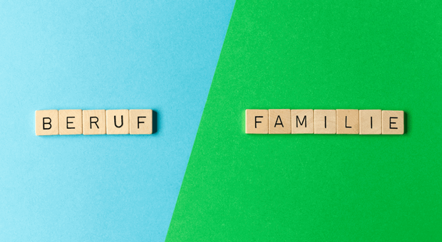 Die Balance zwischen Beruf und Familie ist bei Ihnen nicht so ausgeglichen wie auf dem Bild? Nicht schlimm!