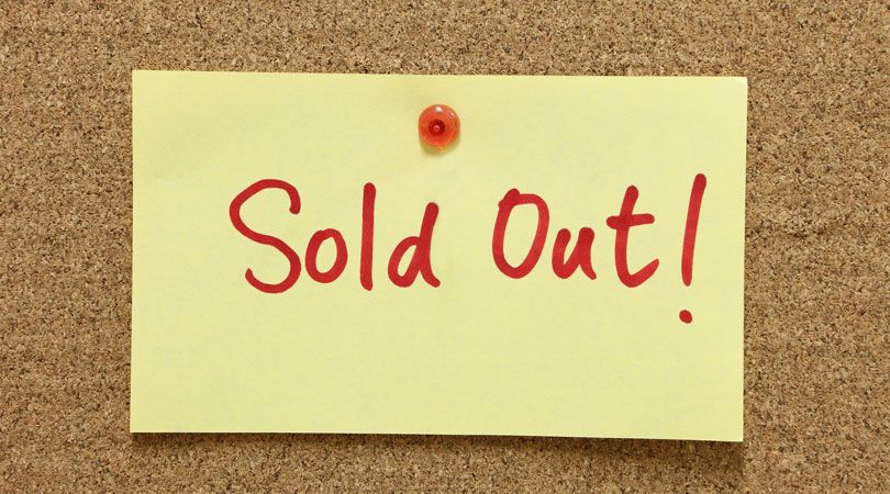 Ausverkauft dank einer überzeugenden Landingpage.