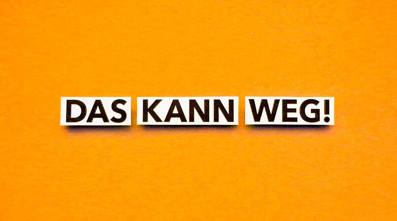 Das kann weg