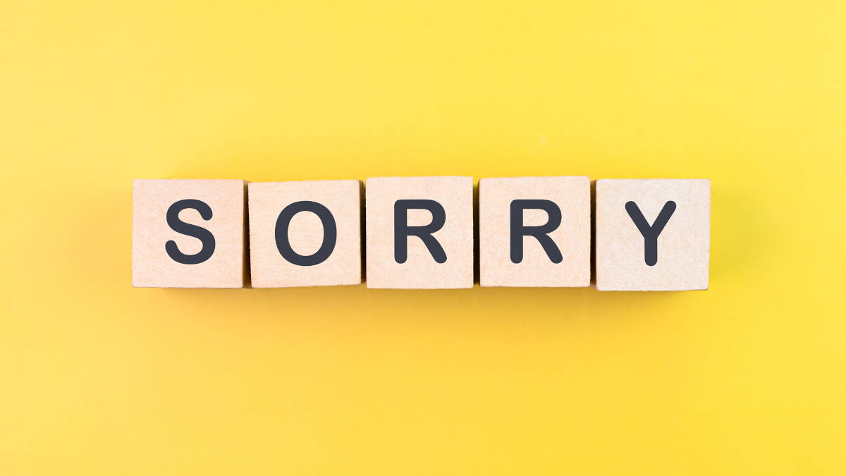 Ständiges entschuldigen