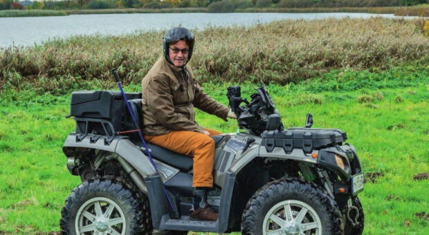 Persönliche Krisen bewältigen: Michael Beckel mit Quad