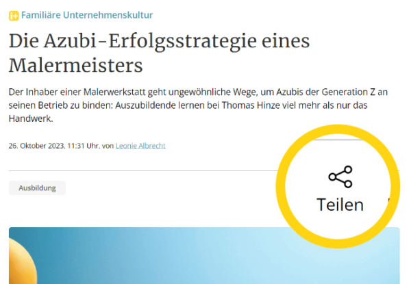 impulse Grafik teilen Lupe