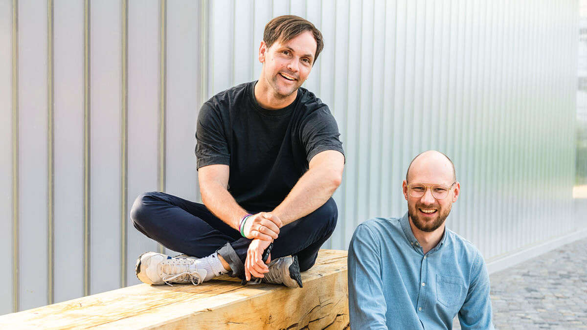 Auf Akquisetour: Die beiden 1komma5°-Gründer Philipp Schröder (l.) und Jannik Schall
