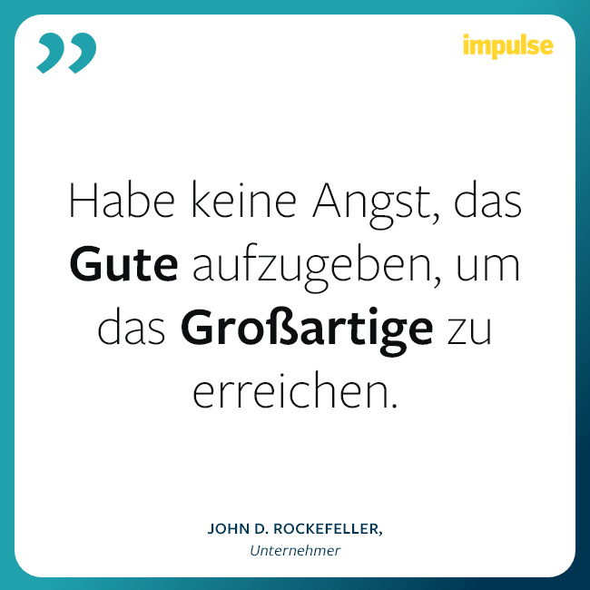 Zitat über Ziele von Rockefeller