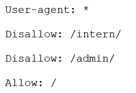 Auszug aus einer einfachen robot.txt-Datei