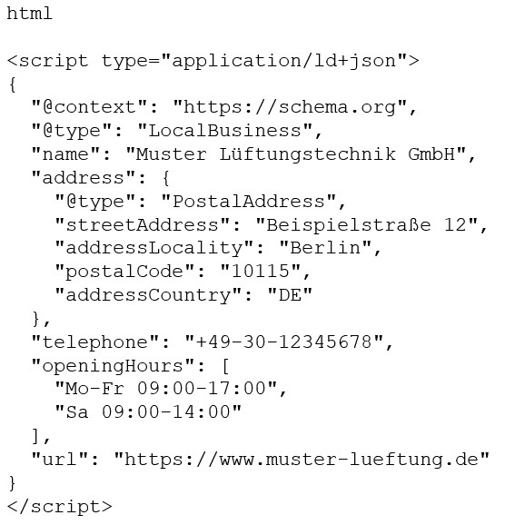 Der Auszug eines Quellcodes.