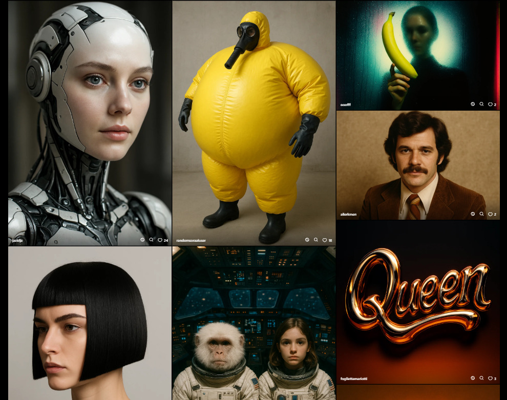 Einige mit Sora generierte Bilder unterschiedlicher Stile